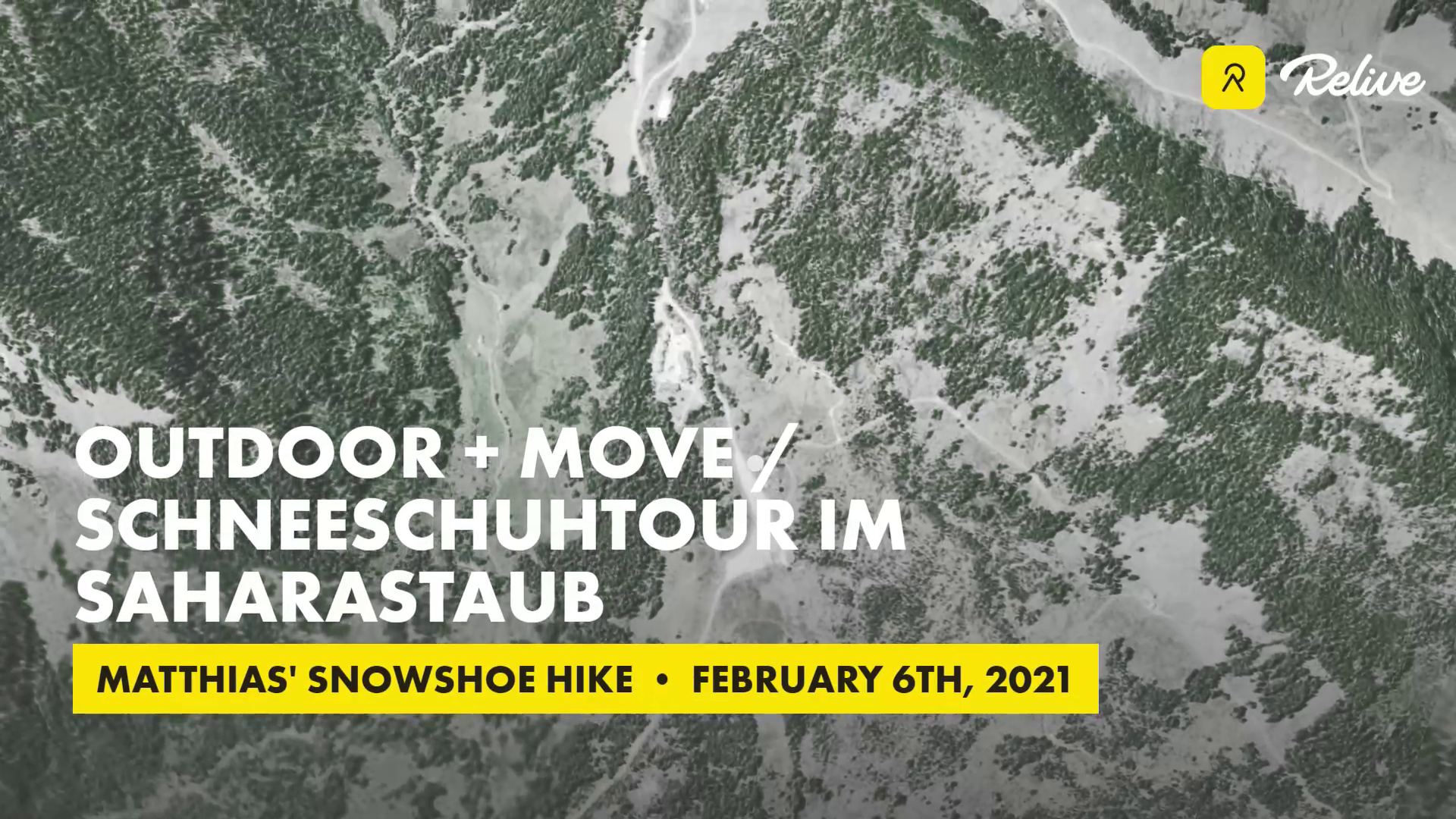 Relive Outdoor Move Schneeschuhtour Im Saharastaub